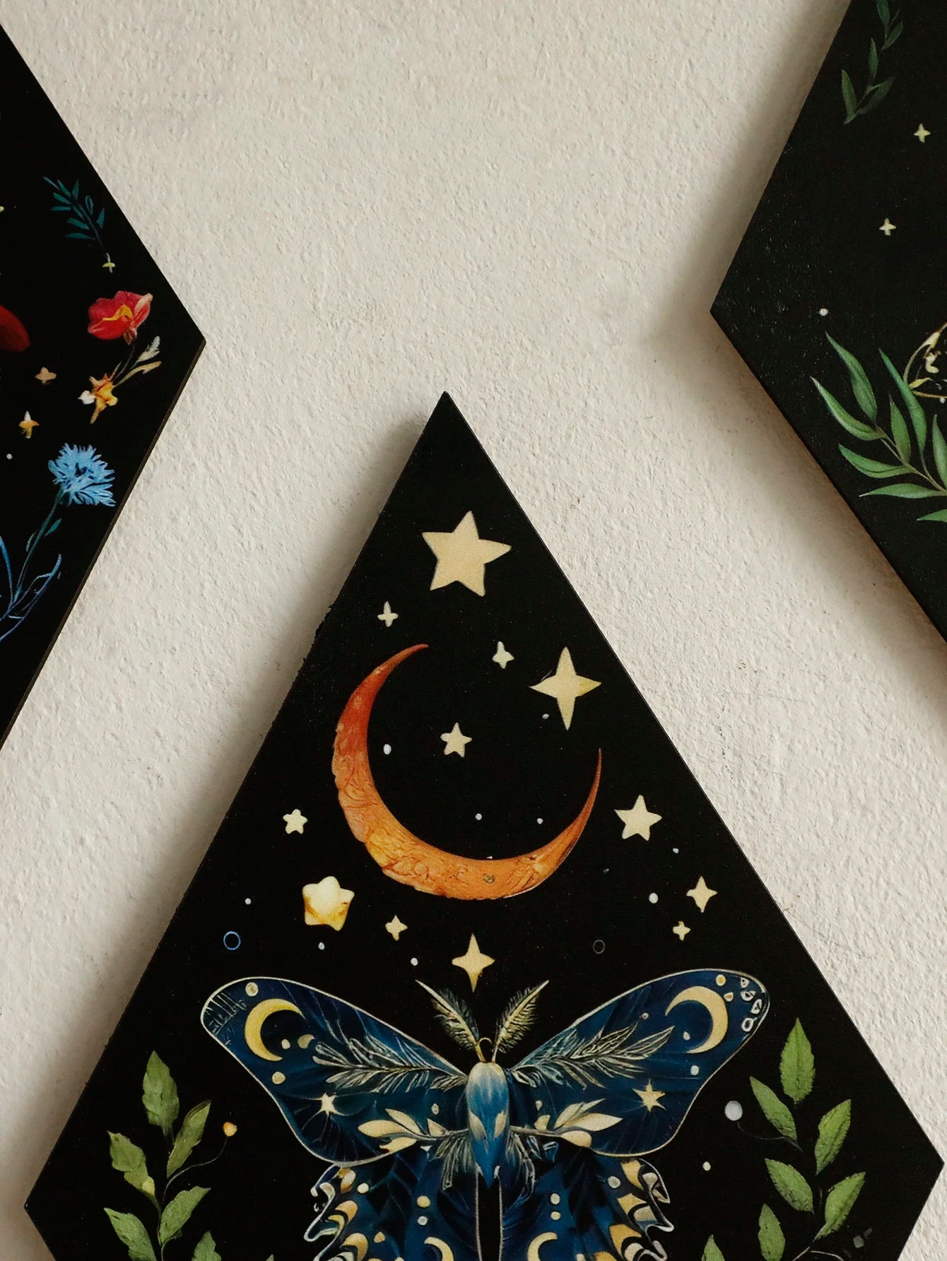 Luna Moth & Moon Phases Wall Plaque