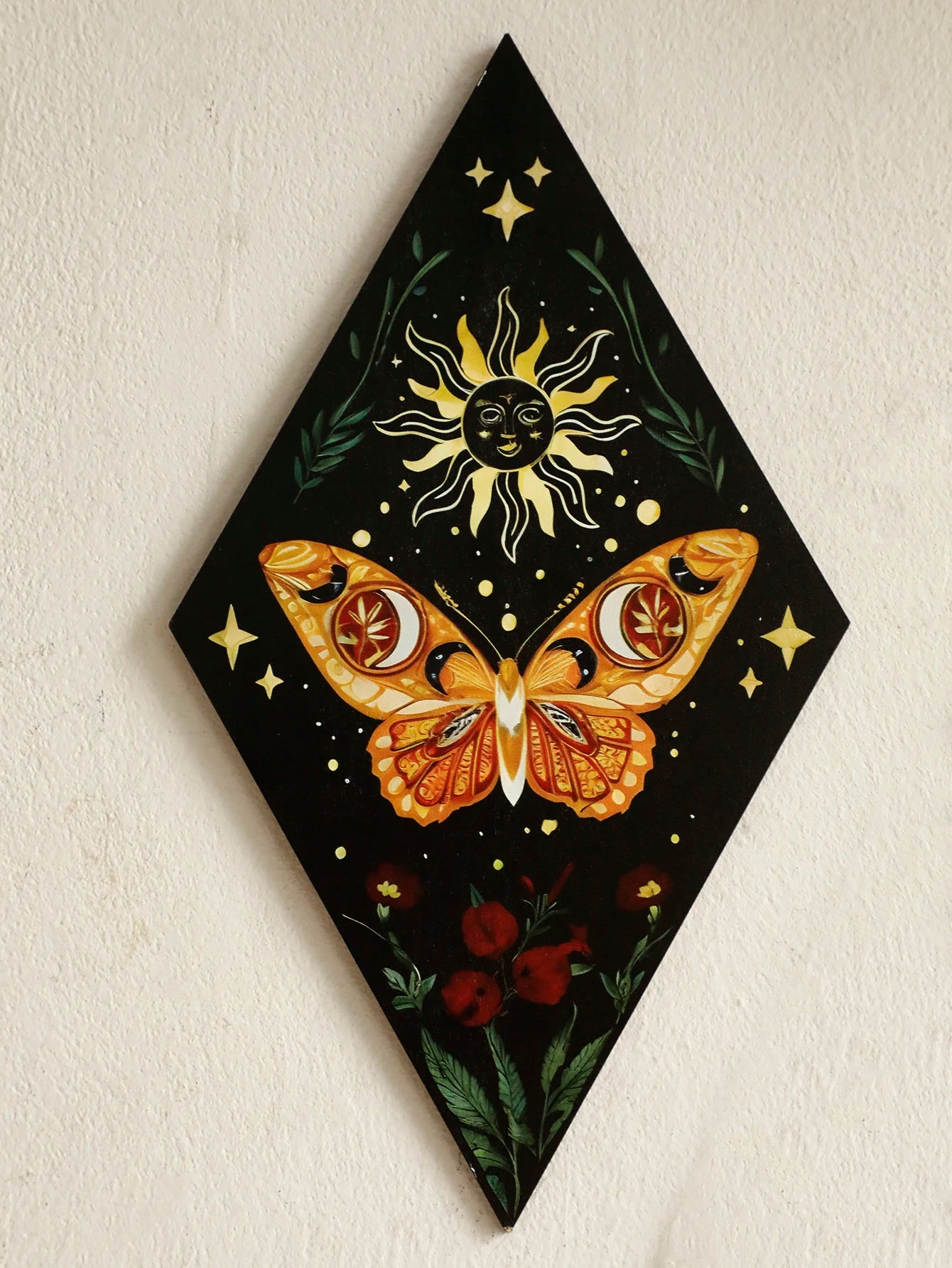 Luna Moth & Moon Phases Wall Plaque