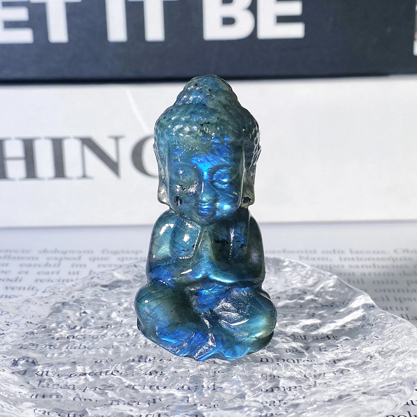 Mystic Labradorite Buddha Charm