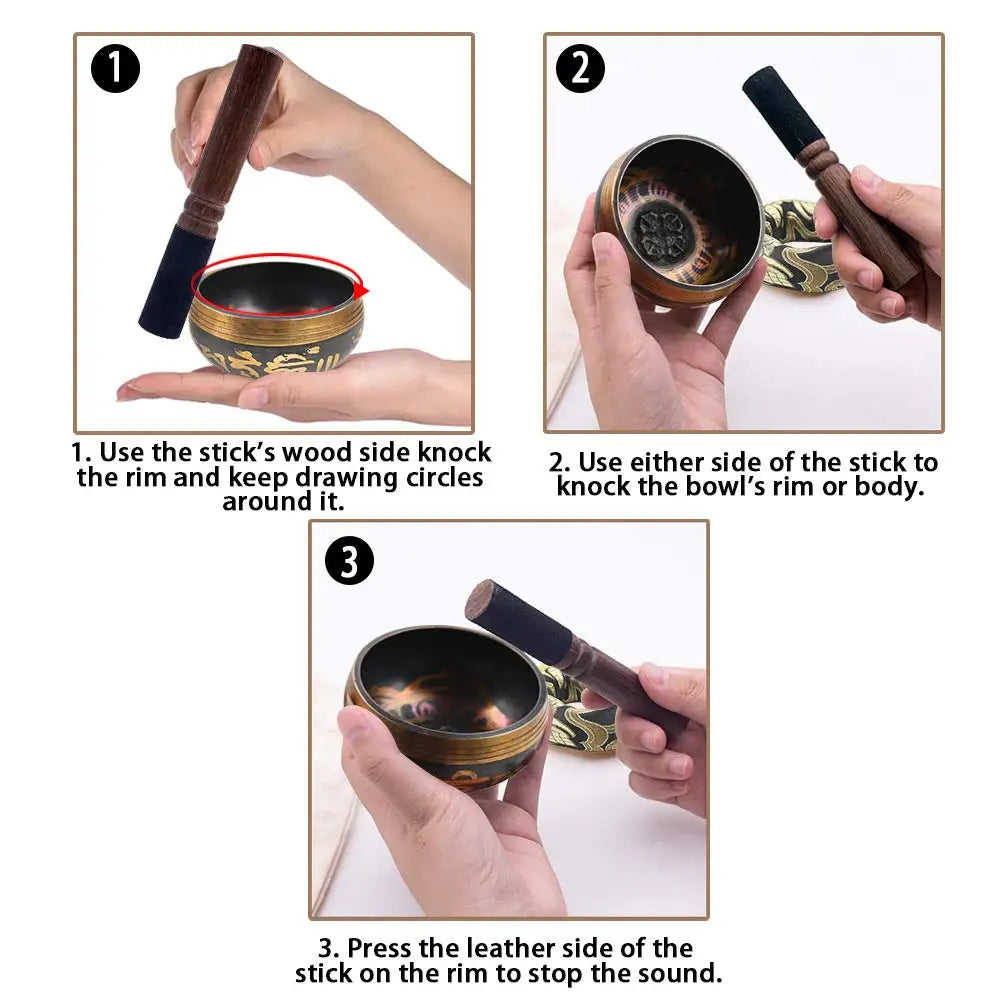 Lotus Harmony Singing Bowl Set