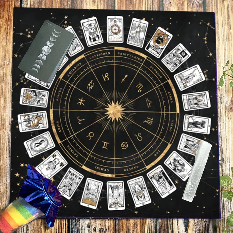 Mystic Moonlight Tarot Tablecloth