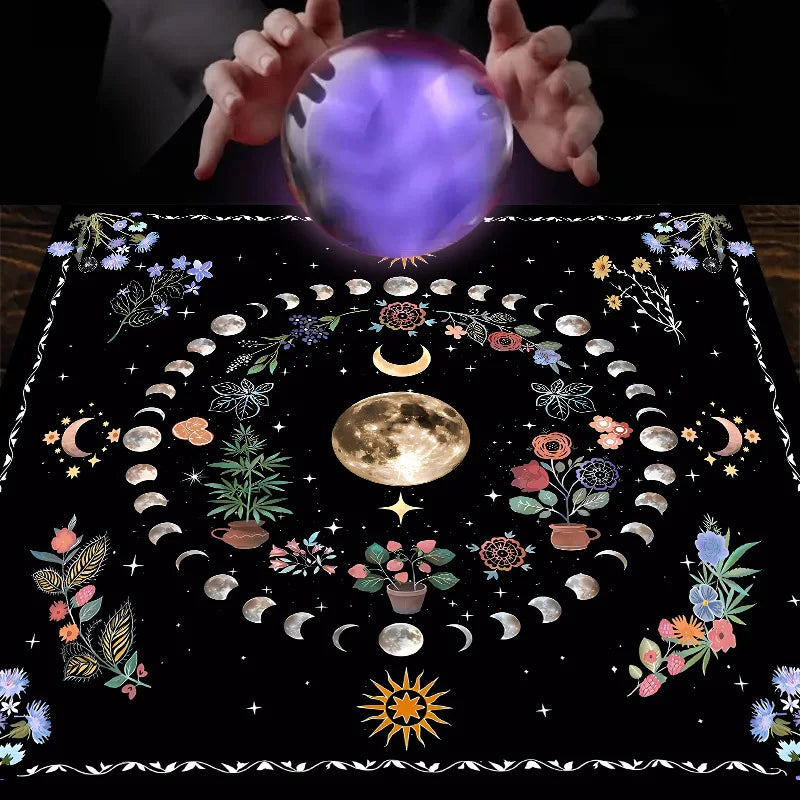 Mystic Moonlight Tarot Tablecloth