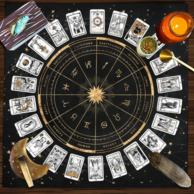 Mystic Moonlight Tarot Tablecloth