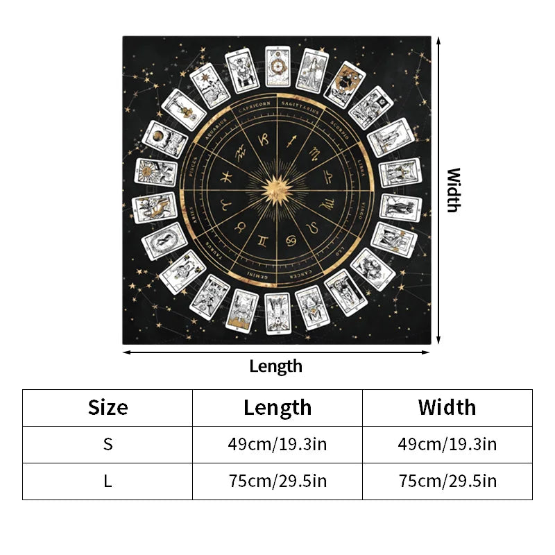 Mystic Moonlight Tarot Tablecloth