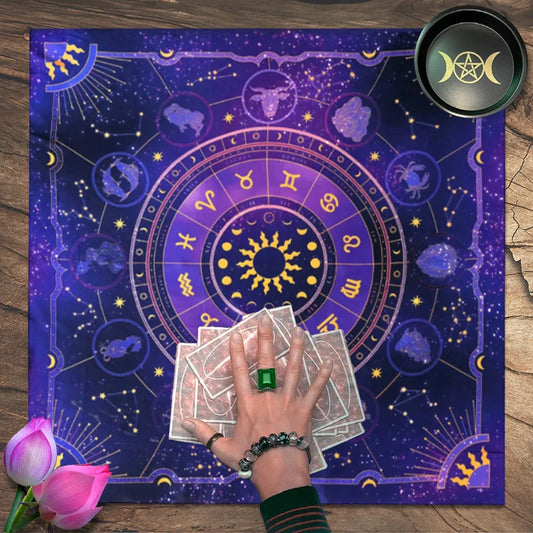 Mystic Moonlight Tarot Tablecloth