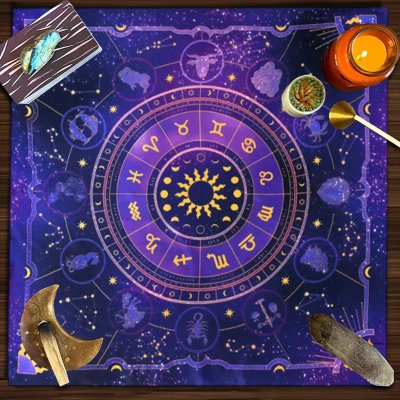 Mystic Moonlight Tarot Tablecloth