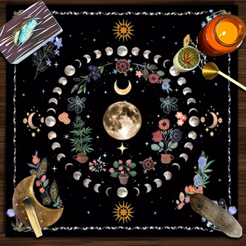 Mystic Moonlight Tarot Tablecloth